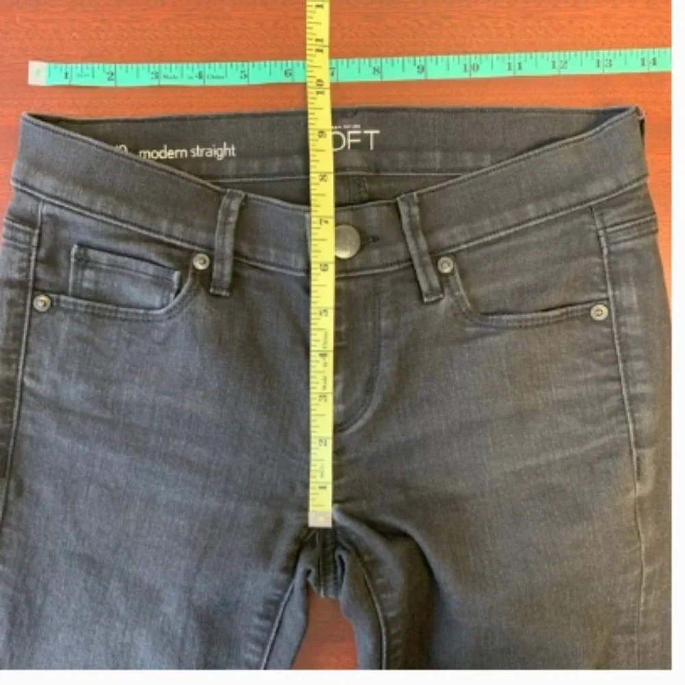 Loft Black Modern Straight Jeans - Picture 6 of 7